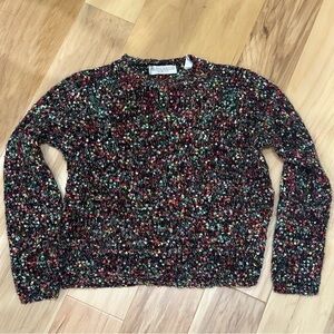 Vintage Valerie Stevens multicolor confetti popcorn knit sweater